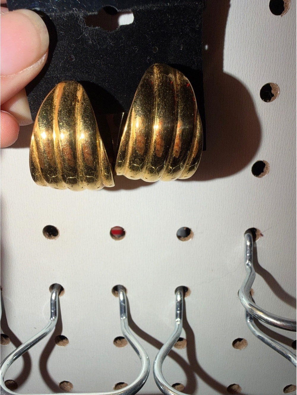 Vintage  Chunky Gold-Tone Earrings